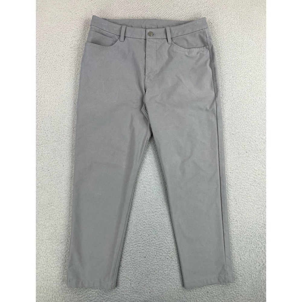 Lululemon ABC Slim Pants Men's 32x28 Gray Warpstreme 5-Pocket LM5B02S